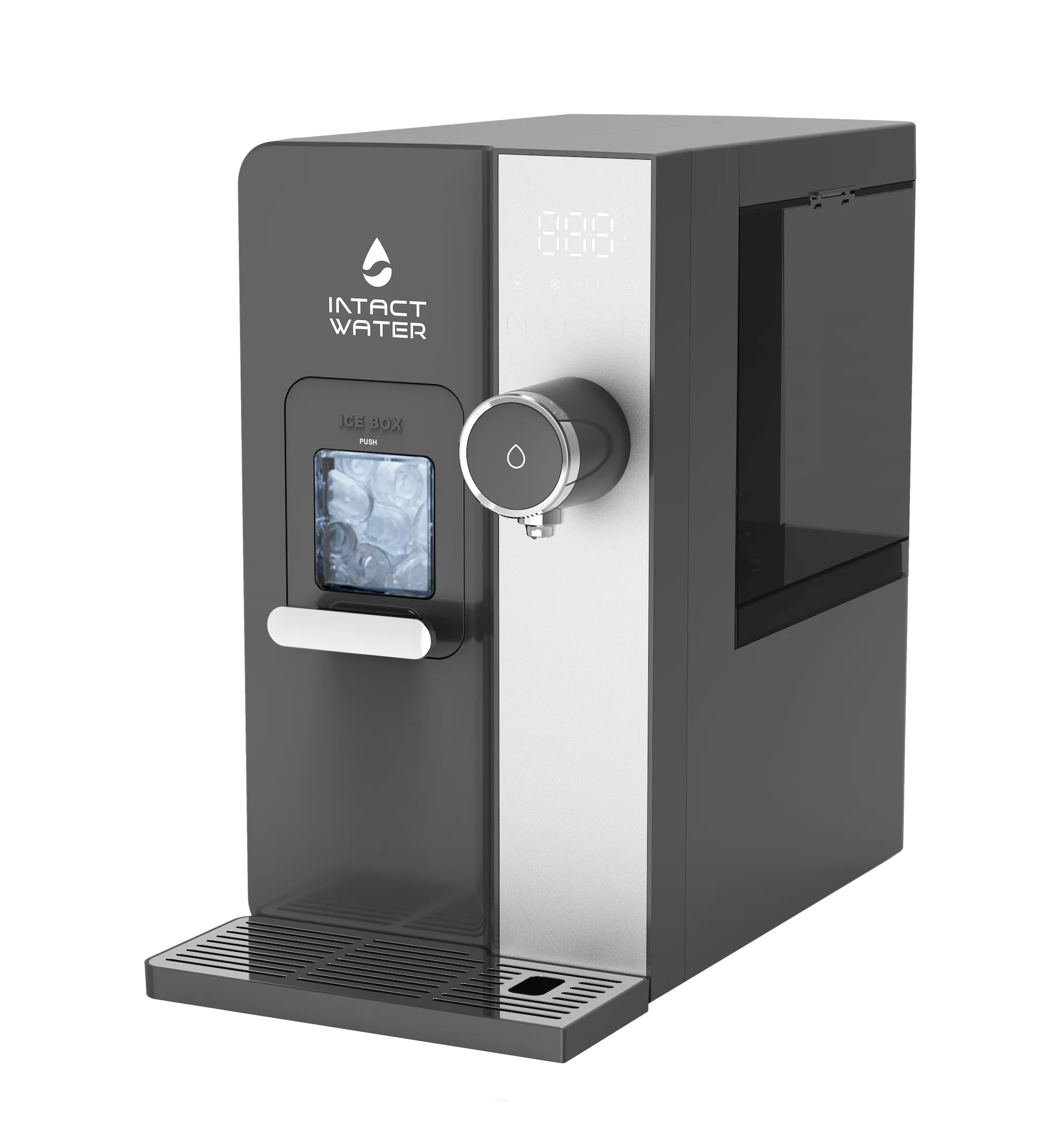 Intact Water indoor water purifier with ice box